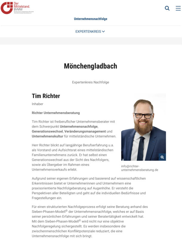 Blog & News - News - Wissenswertes - Tim Richter Unternehmensberatung